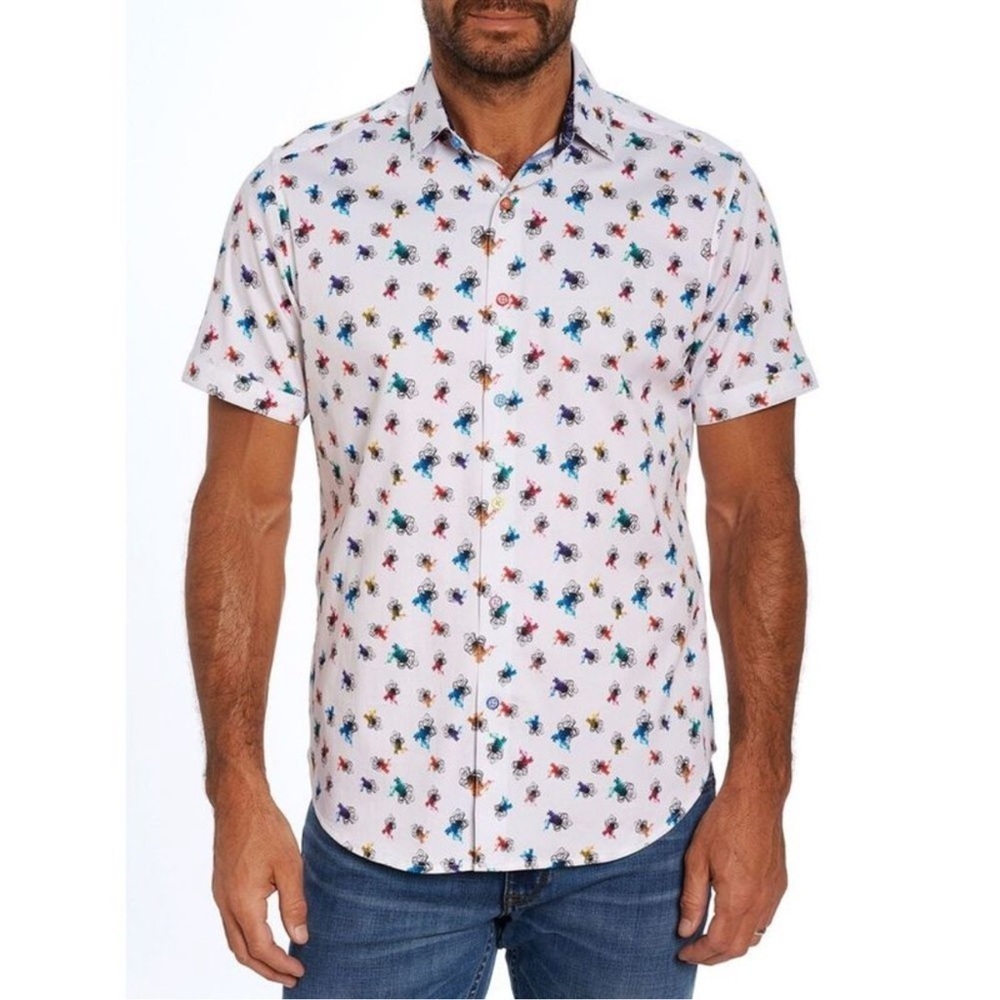 Robert Graham Calamari Woven Classic Fit Shirt Large NWT